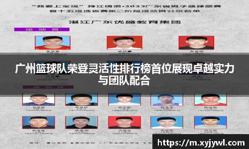 广州篮球队荣登灵活性排行榜首位展现卓越实力与团队配合