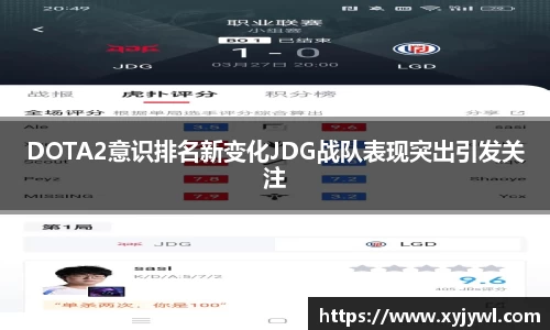 DOTA2意识排名新变化JDG战队表现突出引发关注